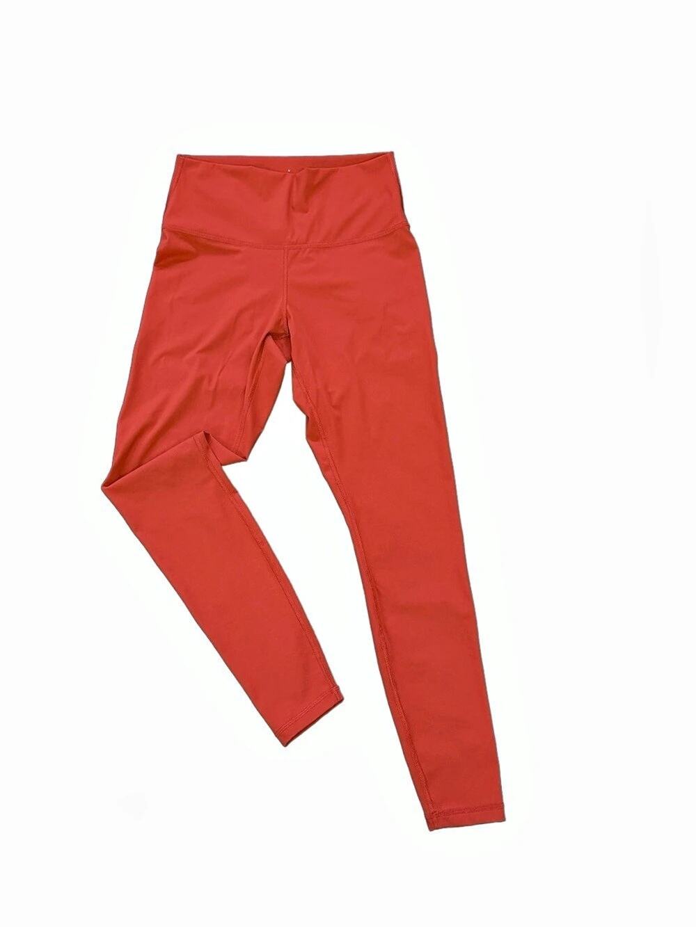 Everlane The Perform Legging - High-Rise Reg Burnt Orange/Red EUC Yoga Pants